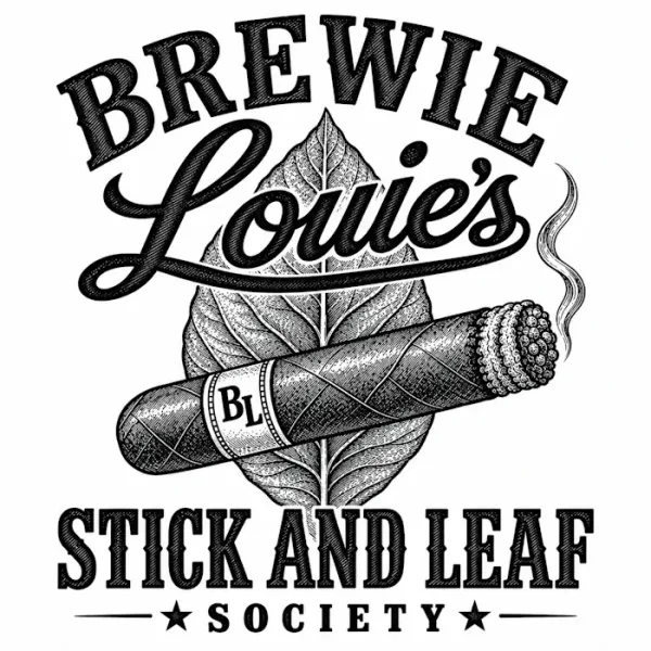 Brewie Louie's Stick and Leaf Society emblem